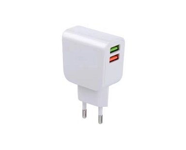 USB Wall Charger, Dual Port 2.1A Output