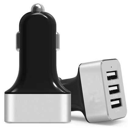 USB Car Charger with Smart IC Adapts