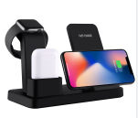 3 in 1 15w Fast Charge Wireless Charger Stand holder Qi Wireless Charging Multifuncion Station for iPhone iWatch Airpods