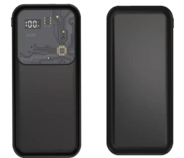 Punk style mirro digital display PD fast charging 10000mAh portable  mobile power bank