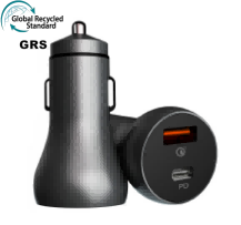 High quality dc 12-24V 45w car Cigarette Socket power adapter Mini metal body usb c car charger for laptop,tablet,mobile phone