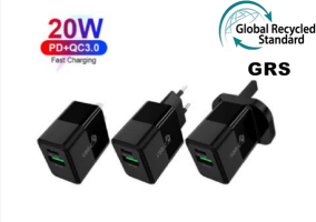 20W mini quick charging PD+QC dual port charger