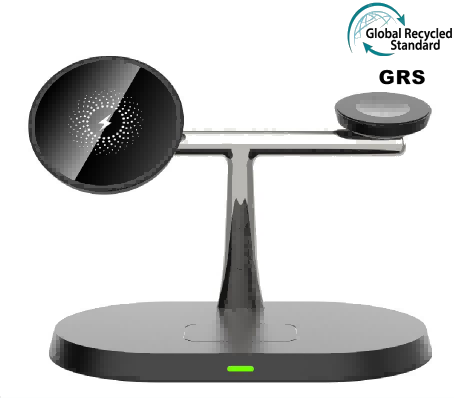 15W Magnetic 3-in-1 Wireless Charger with Fast Charging
